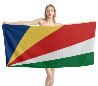 Seychelles Flag Beach Towel
