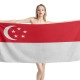 Singapore Flag Beach Towel - Image 1
