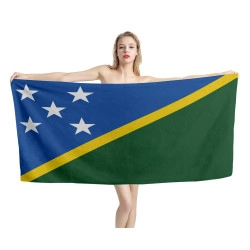 Solomon Islands Flag Beach Towel