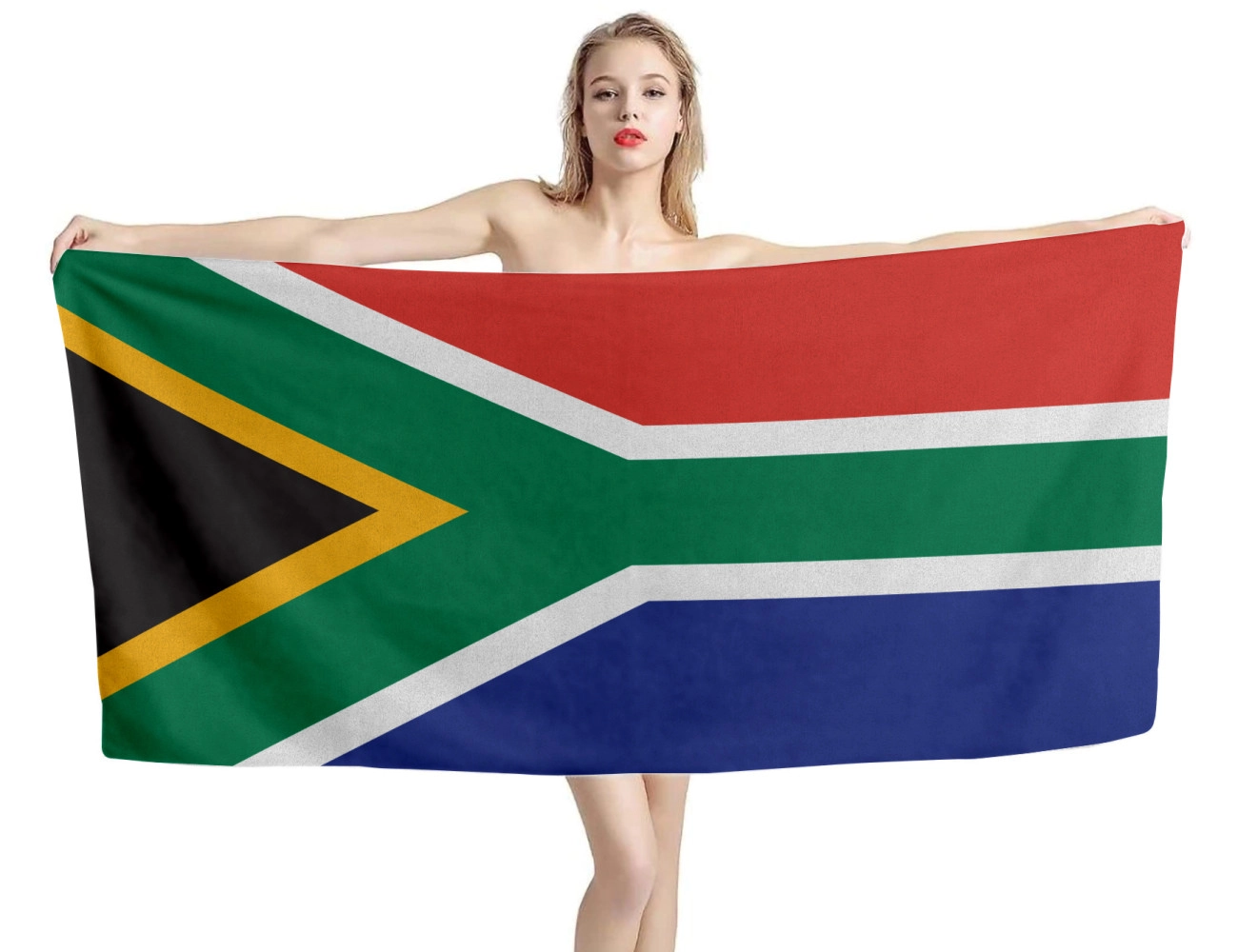 South Africa Flag Beach Towel