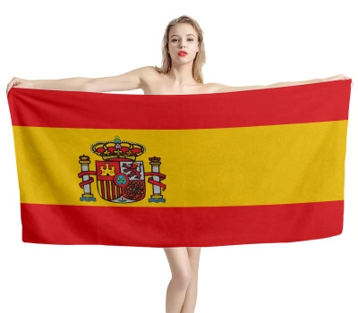 Spain Flag Beach Towel