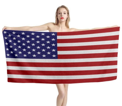 United States Flag Beach Towel