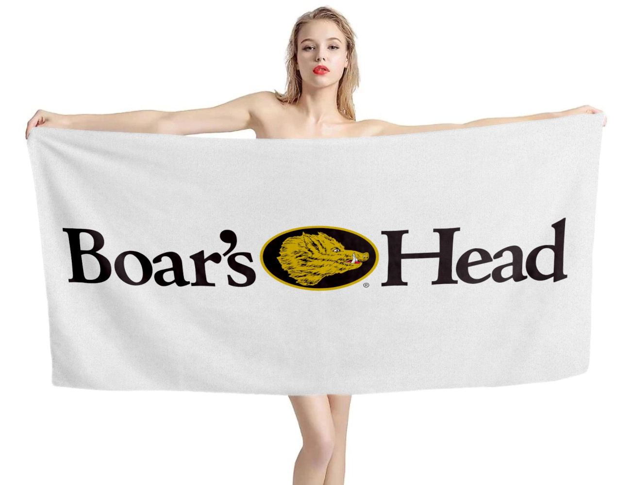 Boar's Head Beach Towel, HEAD--1
