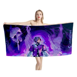Cool Clove Valorant Game Beach Towel