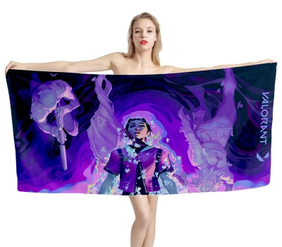 Cool Clove Valorant Game Beach Towel