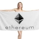 Ethereum (ETH) White Beach Towel - Image 1