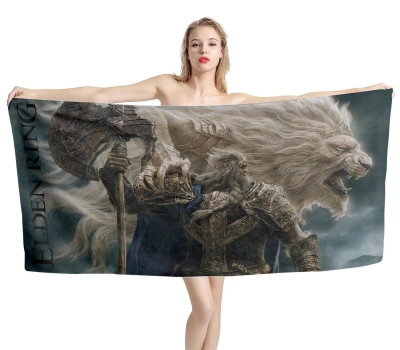 Hoarah Loux Elden Ring Game Beach Towel