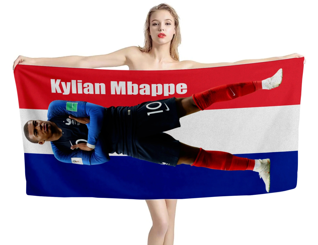 Kylian Mbappé Beach Towel