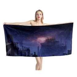 Nokron Eternal City Elden Ring Game Beach Towel