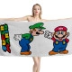 Super Mario and Luigi White Beach Towel - Image 1