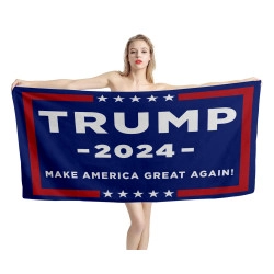 Trump 2024 Make America Great Again Beach Towel