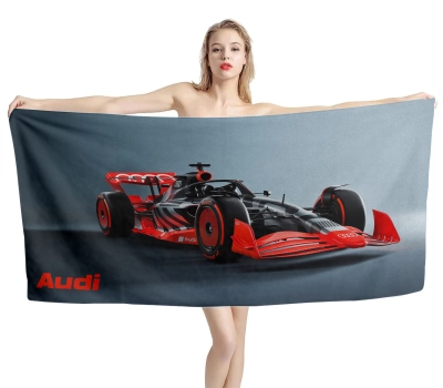 Audi F1 Show Car Beach Towel
