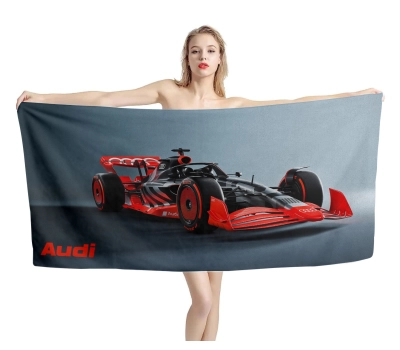 Audi F1 Show Car Beach Towel