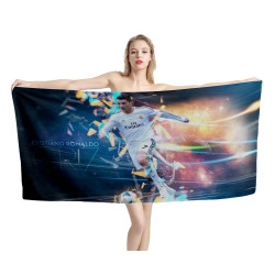 Cristiano Ronaldo CR7 Football Beach Towel
