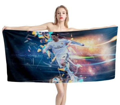 Cristiano Ronaldo CR7 Football Beach Towel