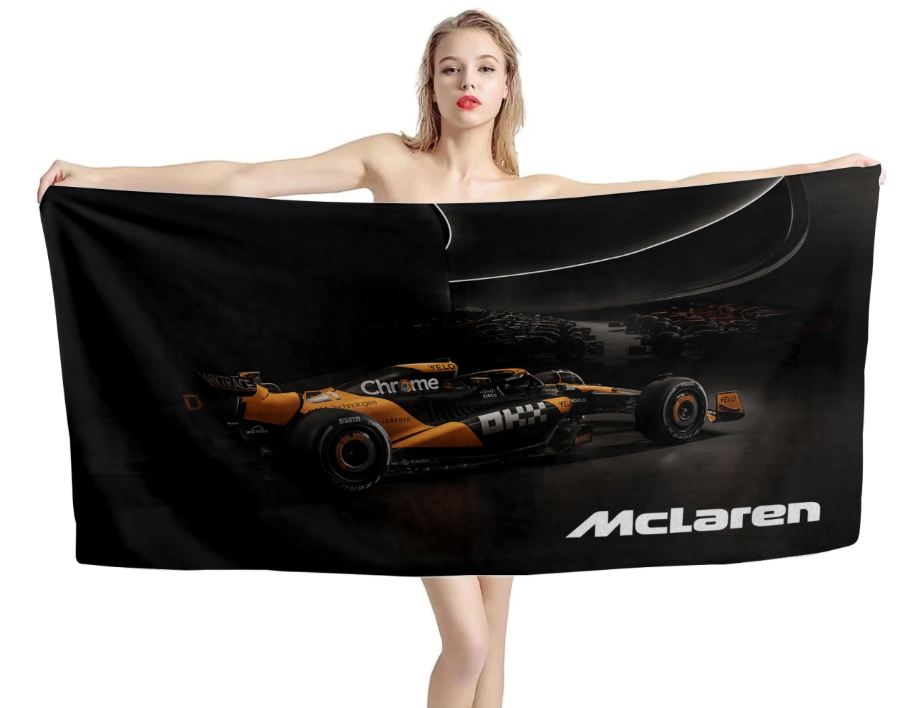 McLaren MCL38 Formula1 Beach Towel, FORMULA02