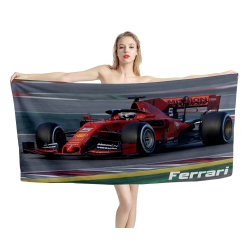 Ferrari SF90 Formula1 Beach Towel