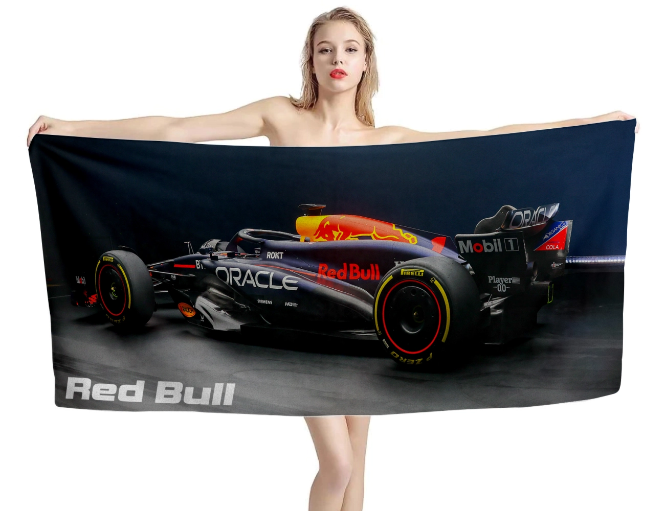 Red Bull Racing RB20 Formula1 Beach Towel, FORMULA06