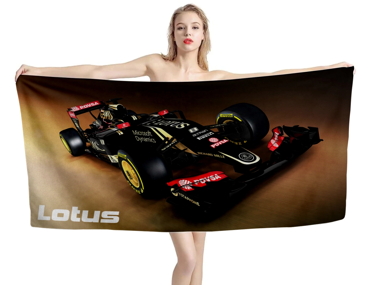 Lotus F1 E23 2015 Beach Towel, FORMULA11