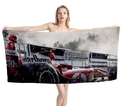 Michael Schumacher F1 Ferrari Beach Towel