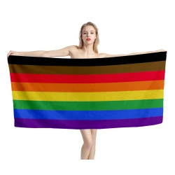 11 Stripe Flag Beach Towel