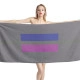 Androgynous Pride Flag Beach Towel - Image 1