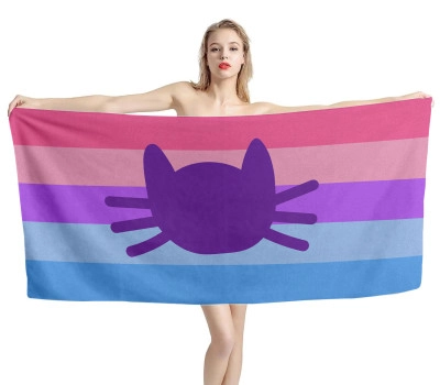 Catgender Beach Towel