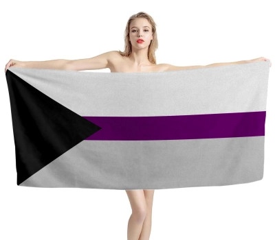 Demisexual Pride Flag Beach Towel