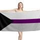 Demisexual Pride Flag Beach Towel - Image 1