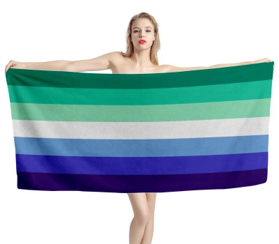 Gay Pride Flag Beach Towel