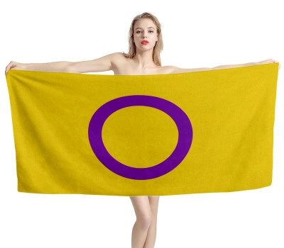 Intersex Pride Flag Beach Towel