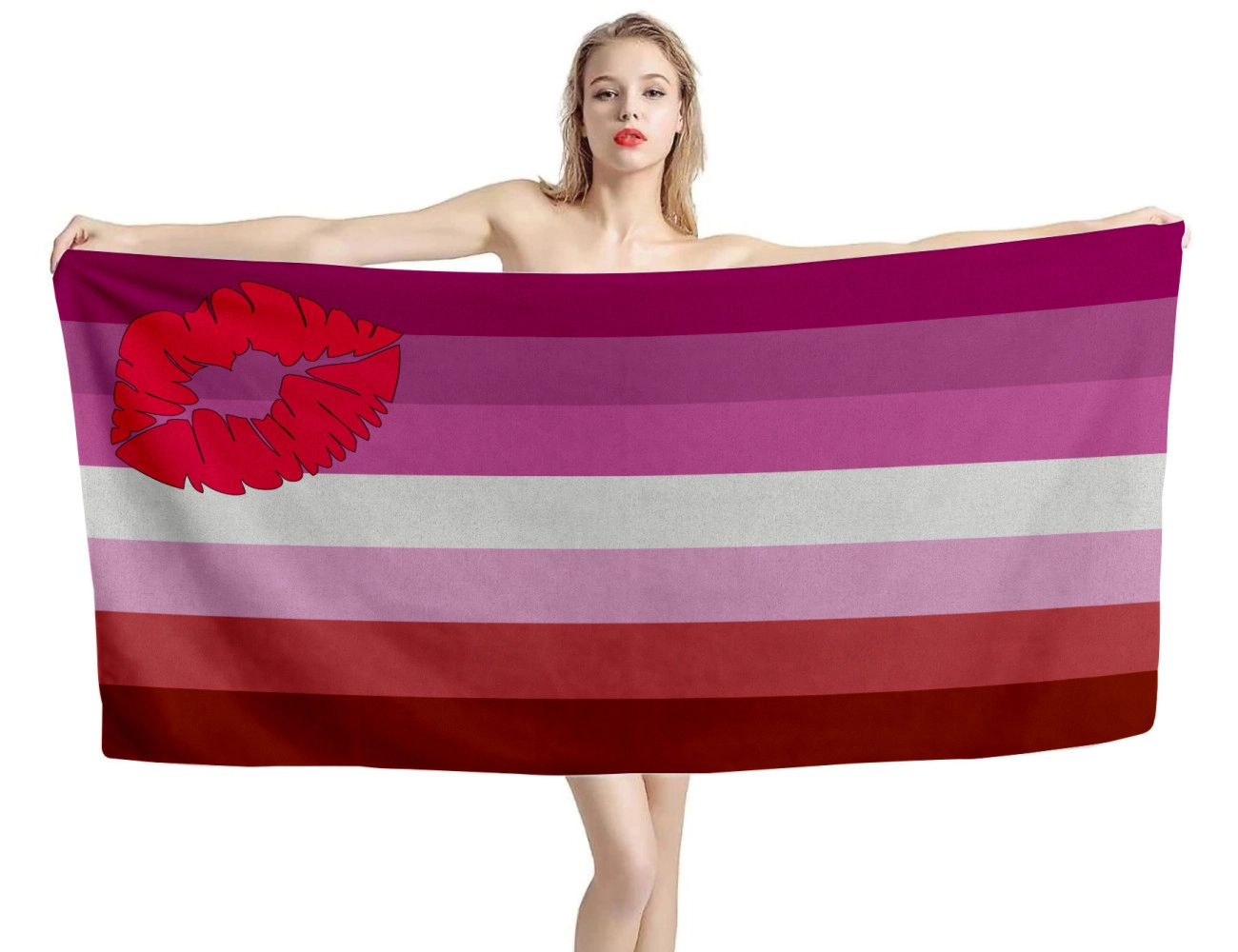 Lipstick Lesbian Beach Towel