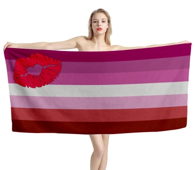 Lipstick Lesbian Beach Towel