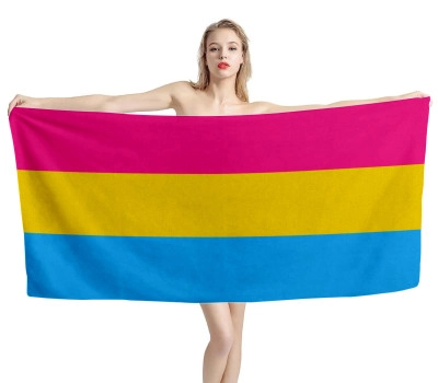 Pansexual Pride Beach Towel