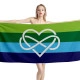 Polyamory Pride Beach Towel - Image 1