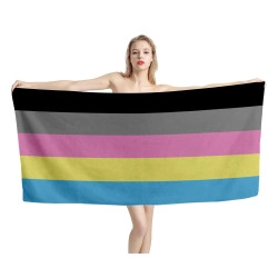 Polygender Pride Flag Beach Towel