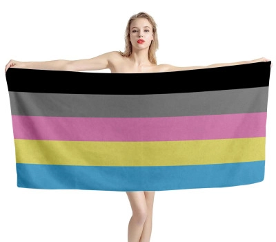 Polygender Pride Flag Beach Towel