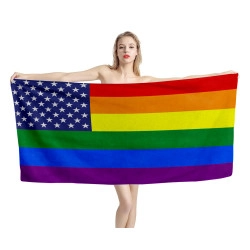 United States Gay Beach Towel