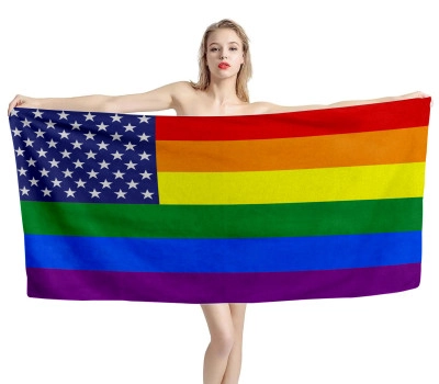 United States Gay Beach Towel