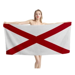 Alabama State Flag Beach Towel - Embrace the Sun in Style