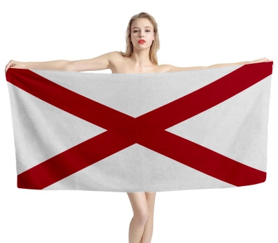Alabama State Flag Beach Towel - Embrace the Sun in Style