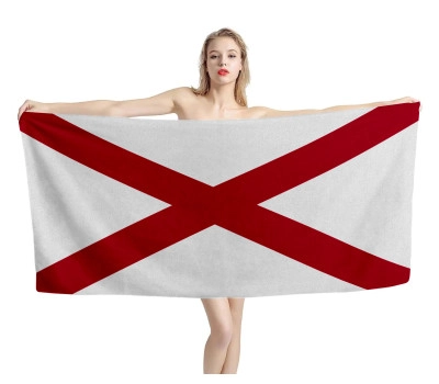 Alabama State Flag Beach Towel - Embrace the Sun in Style