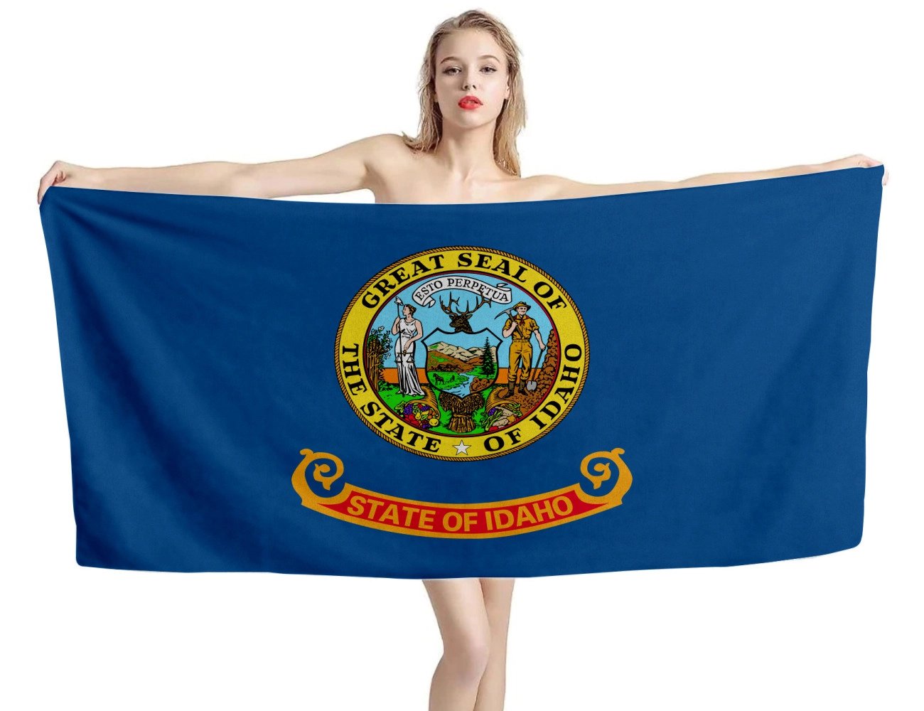 Idaho State Flag Beach Towel, USA--TOWEL-1
