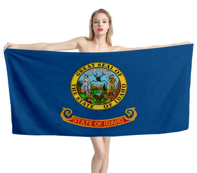 Idaho State Flag Beach Towel