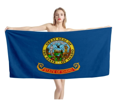 Idaho State Flag Beach Towel