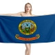 Idaho State Flag Beach Towel - Image 1