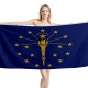 Indiana State Flag Beach Towel - Image 1