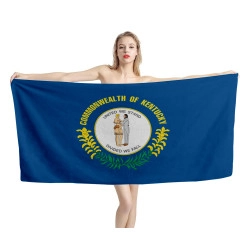 Kentucky States Flag Beach Towel