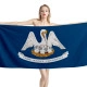 Louisiana States Flag Beach Towel - Image 1