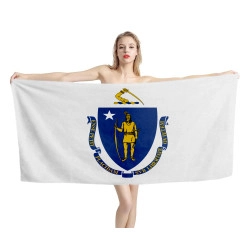 Massachusetts States Flagge Strandtücher